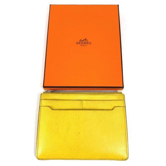 HERMES Zip City Wallet Coin Case Fragment Case Card Holder Card Case Coin Case - Picture 12 of 12